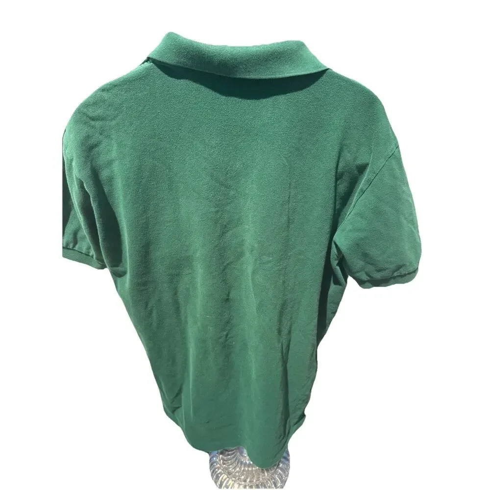 Ralph Lauren Polo Men’s SZ XL Green Short Sleeve Shirt 100% Cotton (AF28)